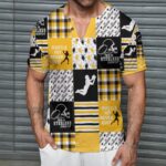 Pittsburgh Steelers Zubaz All-Over Print Men's Short Sleeve T-Shirt With Sports Collar - Image 2