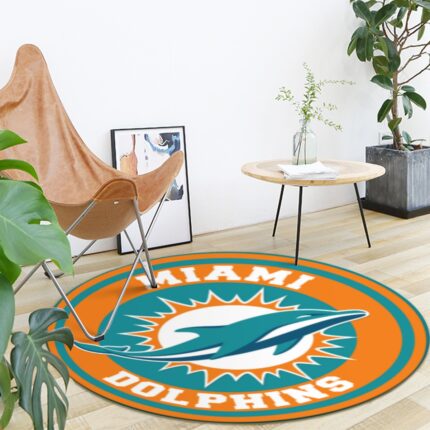Miami Dolphins Zubaz Foldable round mat