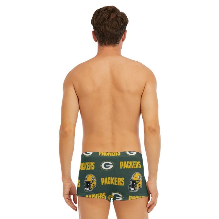 Green Bay Packers All-Over Print Men's Short Boxer Briefs - Image 1