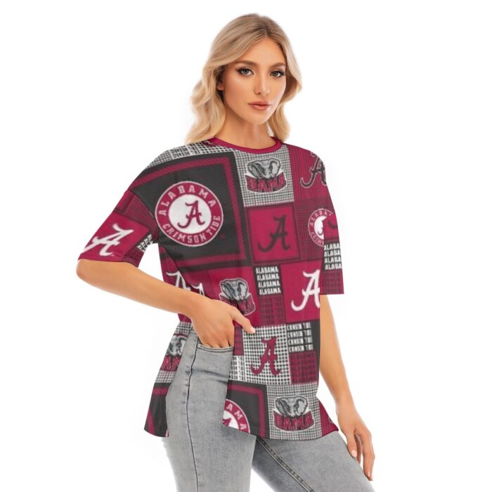 Alabama - Crimson Tide Women's Short Sleeves T-shirt With Hem Split - Image 2
