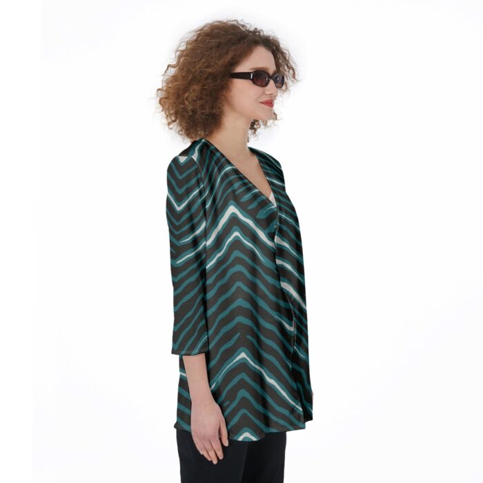 Philadelphia Eagles Zubaz All-Over Print Women's Cardigan| JERSEY - Image 2