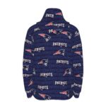 New England Patriots All-Over Print Men's Half  Button Hoodie - Image 4
