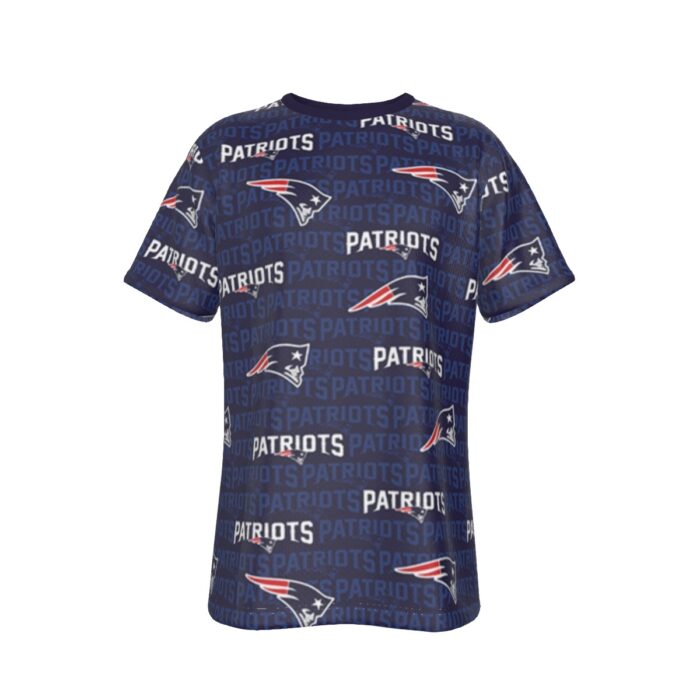 New England Patriots Zubaz All-Over Print Men's T-shirt | Birdseye - Image 3