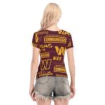 Washington Commanders Women's Short Sleeve Mesh Blouse - Image 4