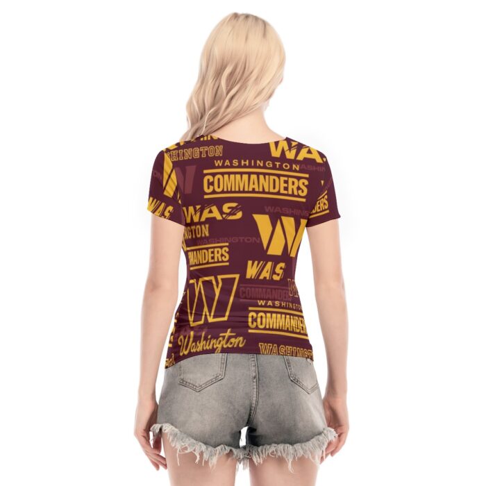 Washington Commanders Women's Short Sleeve Mesh Blouse - Image 4