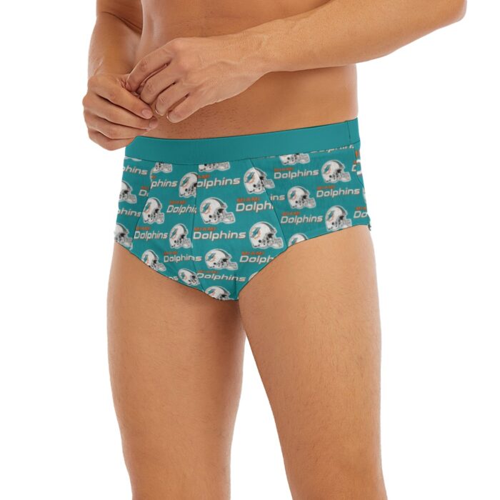 Miami Dolphins Zubaz All-Over Print Men's Triangle Low-rise Underwear - Image 5