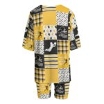 Pittsburgh Steelers All-Over Print Women's T-shirt Set With Short Sleeve - Image 4