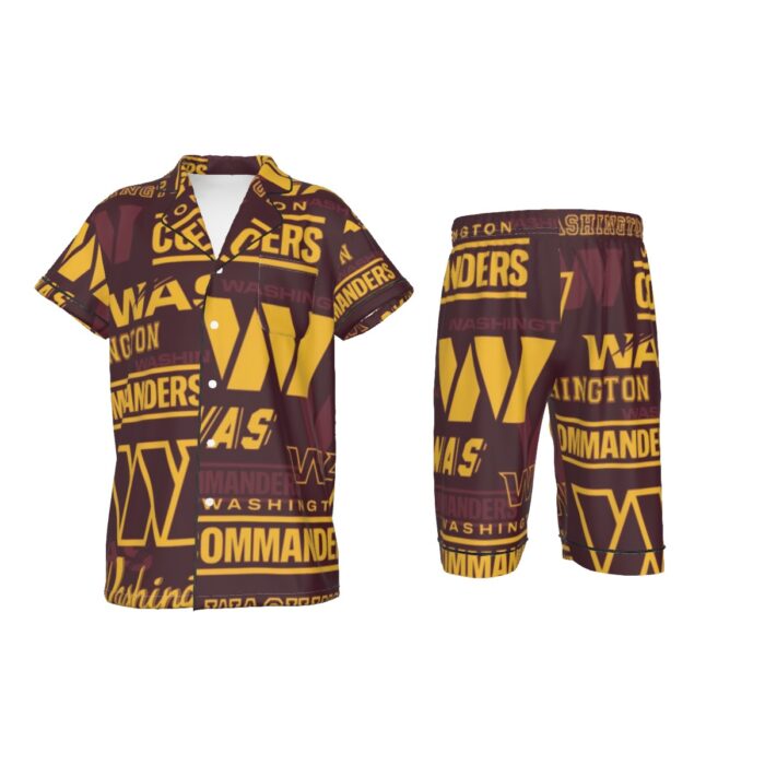 Washington Commanders  Kid's Imitation Silk Short Pajamas - Image 1