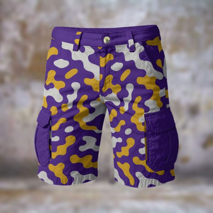 Minnesota Vikings camo Cargo Shorts - Image 3