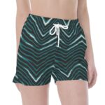 Philadelphia Eagles Zubaz All Over Print Wide Waistband Sport Shorts