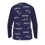 New England Patriots Zubaz All-Over Print Men's Long Sleeve T-shirt With Raglan Sleeve - Image 4