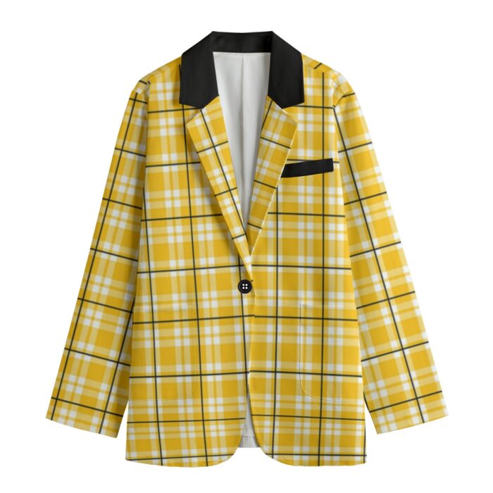 Pittsburgh Steelers All-Over Print Women's Leisure Blazer | 245GSM Cotton - Image 2