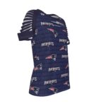 New England Patriots Zubaz All-Over Print Women's Ripped T-Shirt