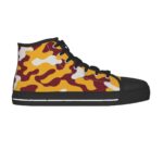 Washington Commanders Camo Black Sole Canvas Shoes - Image 6