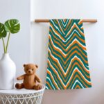 Miami Dolphins Zubaz Adult Bath Towel Vertical Style For the USA