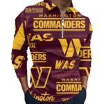 Washington Commanders  Men’s Quarter Zip Pullover Sweatshirt