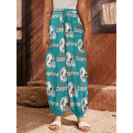 Miami Dolphins Zubaz All-Over Print Women's Carrot Pants
