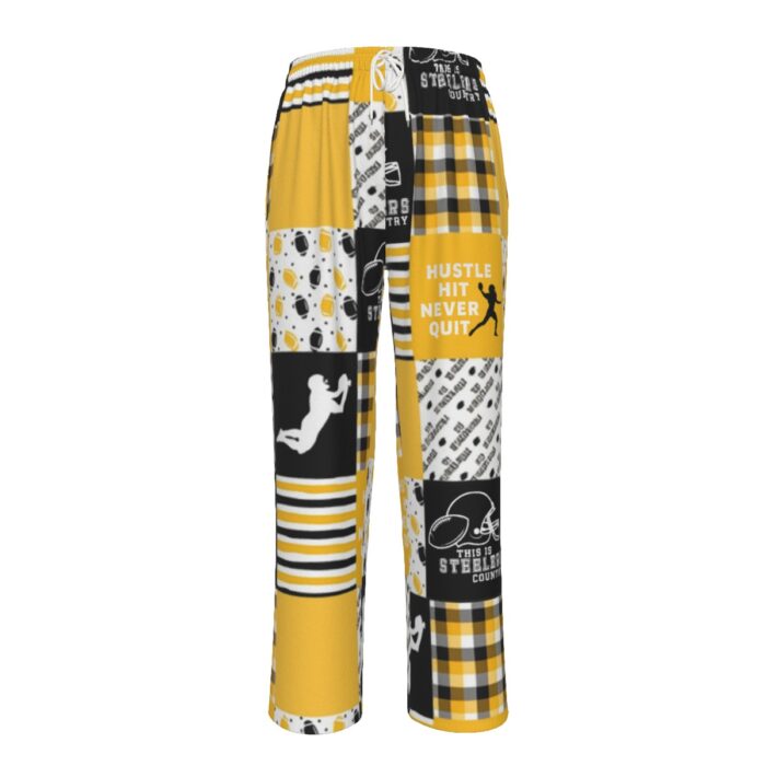 Pittsburgh Steelers Zubaz All-Over Print Unisex Wide-Leg Pants|245GSM Cotton - Image 2