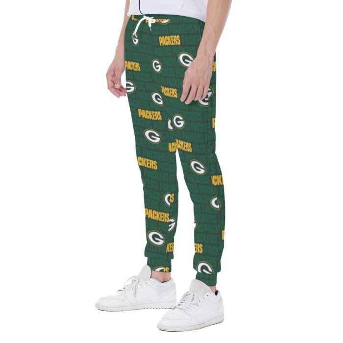 Green Bay Packers All-Over Print Men's Sweatpants - Image 2