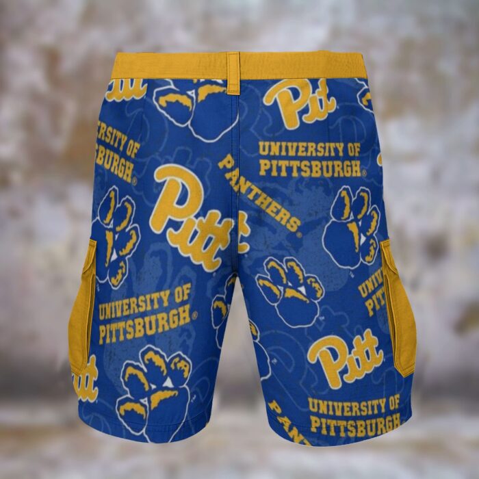 Pittsburgh - Panthers nlue yellow Cargo Shorts - Image 2