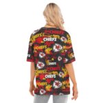 Kansas City Chiefs  Women's Short Sleeves T-shirt With Hem Split - Image 3