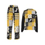 Pittsburgh Steelers All-Over Print Women's Casual Long-Sleeves Trouser Suit - Image 2