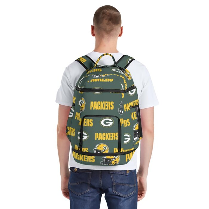 Green Bay Packers All-Over Print Multifunctional Backpack - Image 4