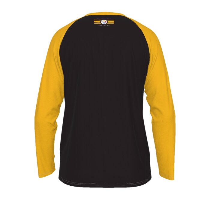 Pittsburgh Steelers All-Over Print Men's Long Sleeve T-shirt With Raglan Sleeve - Image 3