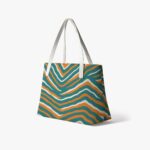 Miami Dolphins Zubaz Stylish PU Leather Tote Bag - Image 4
