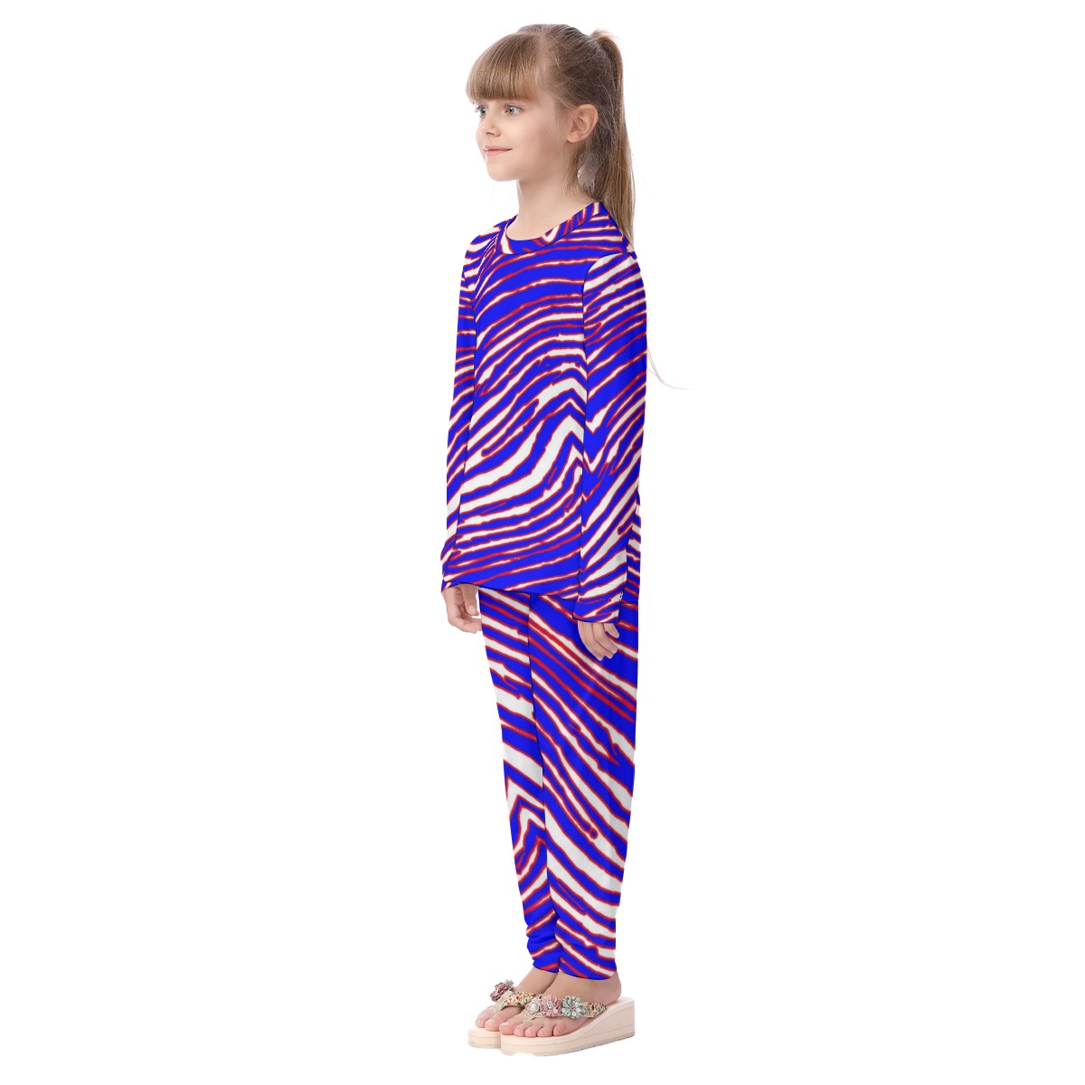 Buffalo Bills Zubaz All-Over Print Kid's Pajamas Set
