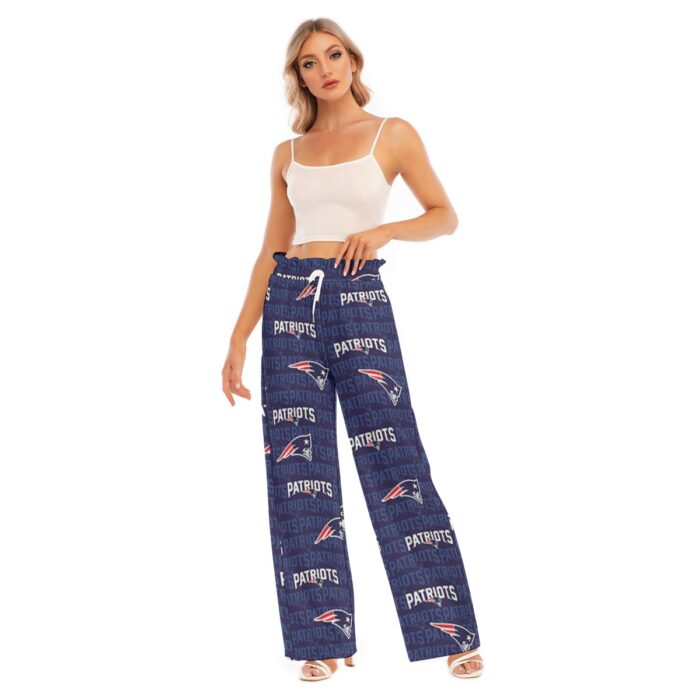 New England Patriots Zubaz All-Over Print Women's Waist Fungus Edge Wide-leg Pants - Image 3