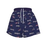New England Patriots Zubaz All-Over Print Women's Sports Shorts - Image 3