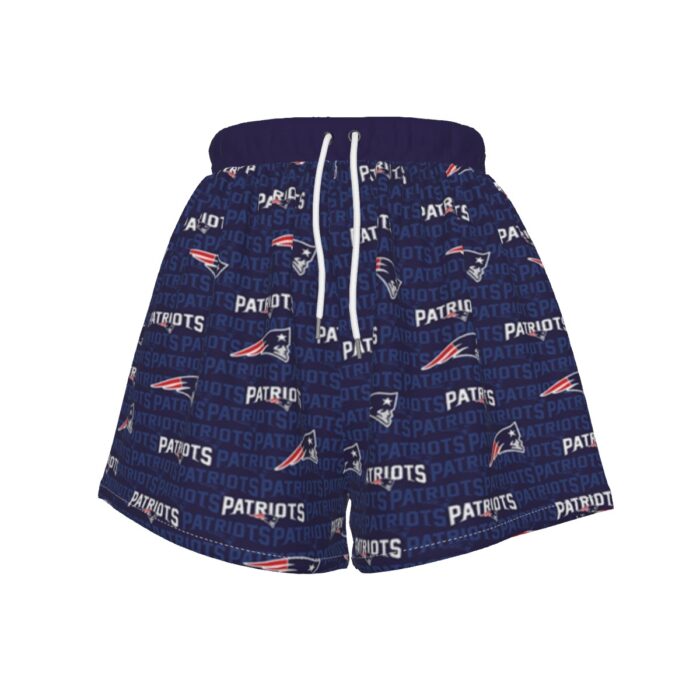 New England Patriots Zubaz All-Over Print Women's Sports Shorts - Image 3
