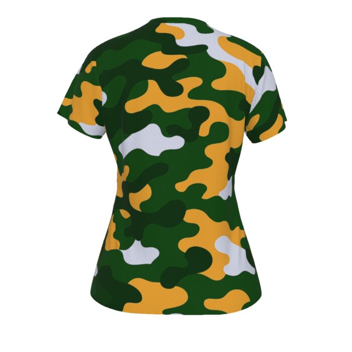Green Bay Packers All-Over Print Women's V-neck T-shirt - Image 4