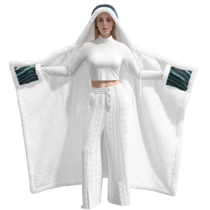 Philadelphia Eagles Zubaz All-Over Print Unisex Wearable Hooded Blanket