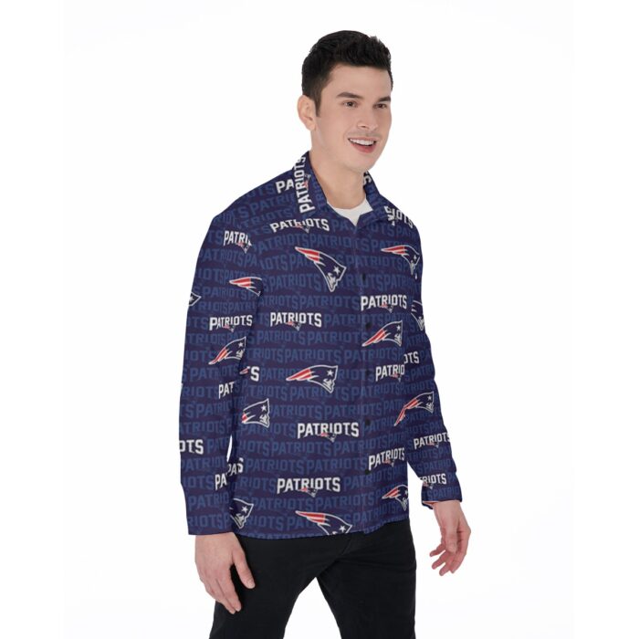 New England Patriots Zubaz All-Over Print Men's Long Sleeve Shirt - Image 4