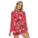 Nebraska Lincoln Cornhuskers Women's Short Sweatshirt And Pants Suit - Image 3