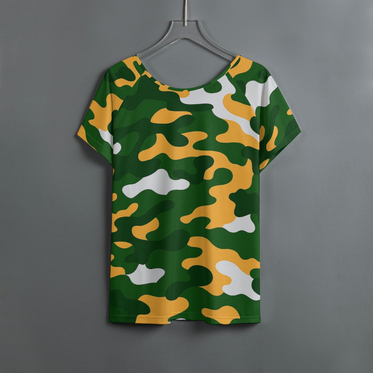 Green Bay Packers All-Over Print Women's Round Neck T-shirt With Raglan Sleeve - Image 2