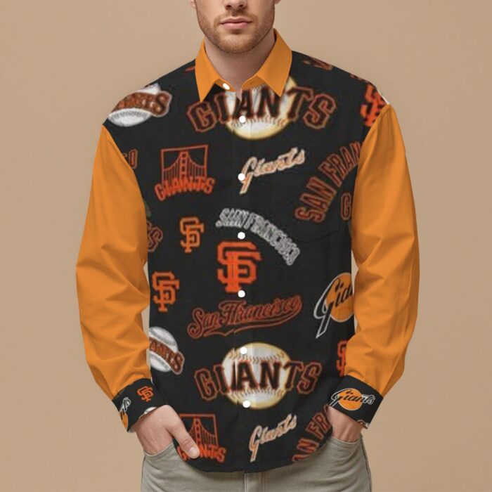 San Francisco Giants Men's Slim Fit Long Sleeve Shirt - Image 1