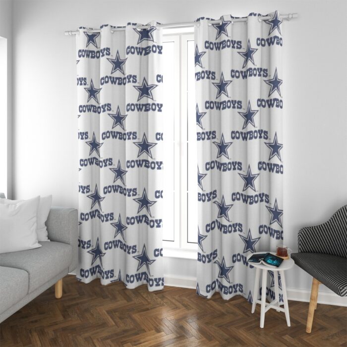 Dallas Cowboys Zubaz Blackout Grommet Curtains | 265(gsm) - Image 2