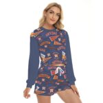 Houston Astros Women's Short Sweatshirt And Pants Suit - Image 3