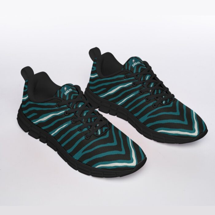 Philadelphia Eagles Zubaz All-Over Print Men's Sports Shoes With Black Sole - Image 2