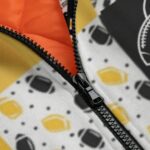 Pittsburgh Steelers Zubaz All-Over Print Unisex Knitted Fleece Lapel Outwear - Image 2
