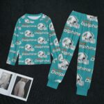 Miami Dolphins Zubaz All-Over Print Women's Sleep Pajamas - Image 4