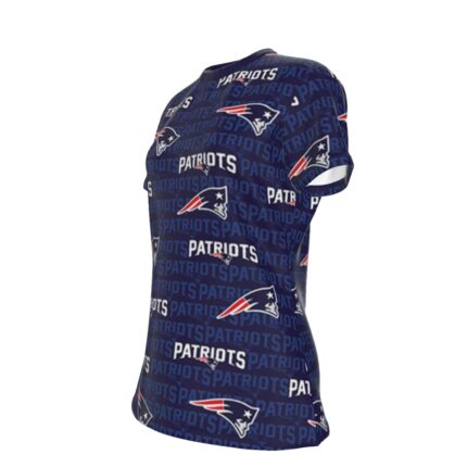 New England Patriots Zubaz All-Over Print Round Neck T-Shirt