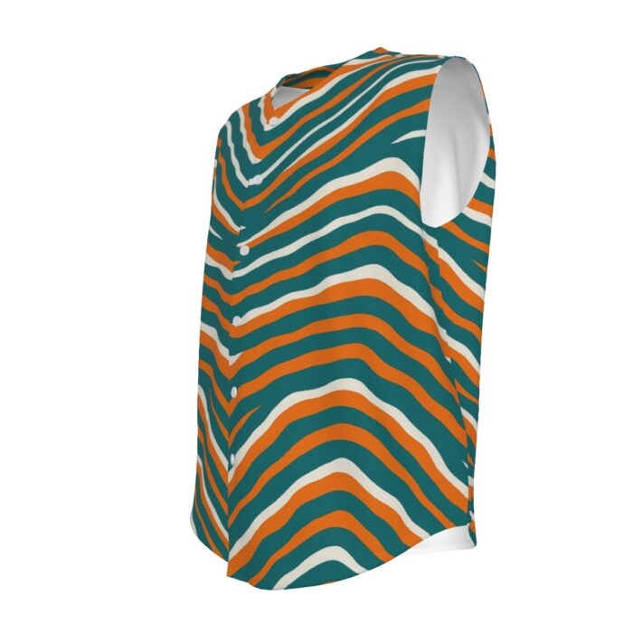 Miami Dolphins Zubaz All-Over Print Men's Sleeveless Jerseys - Image 2