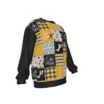 Pittsburgh Steelers Zubaz All-Over Print Men's Drop Shoulder Round Neck Long-Sleeved Sweatshirt - Image 3