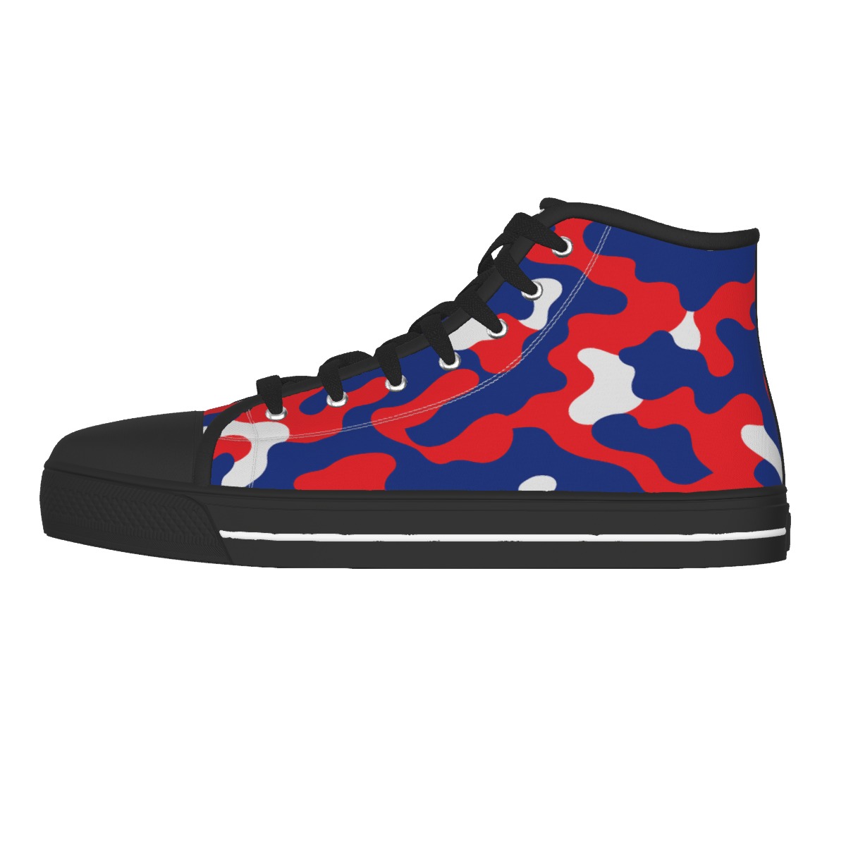 Buffalo Bills Zubaz Men's Black Sole Canvas Shoes - Image 6