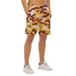 Washington Commanders camo Beach Shorts With Elastic Waist