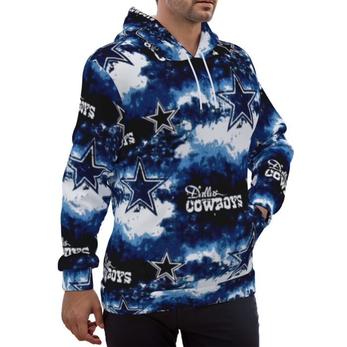 Dallas Cowboys Zubaz Eco-friendly All-Over Print Unisex Pullover Hoodie - Image 2